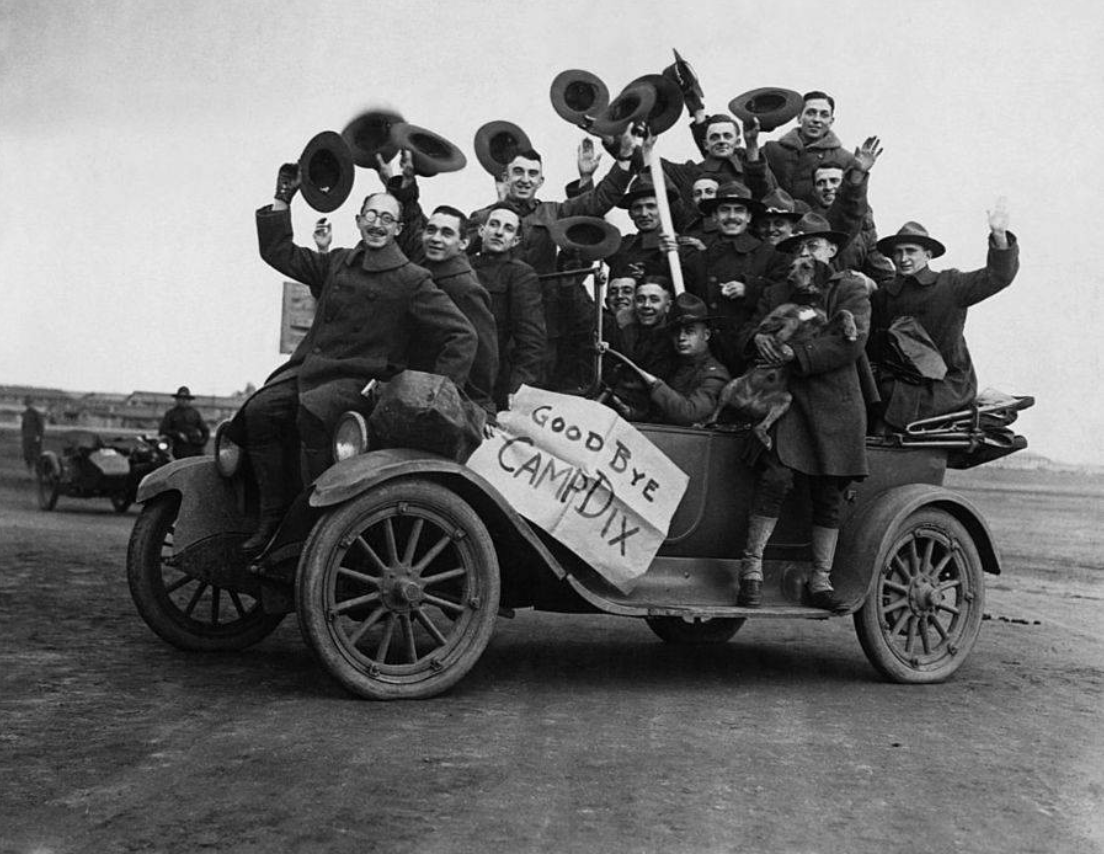 Historical archive photo — Good Bye Camp Dix, c. 1917