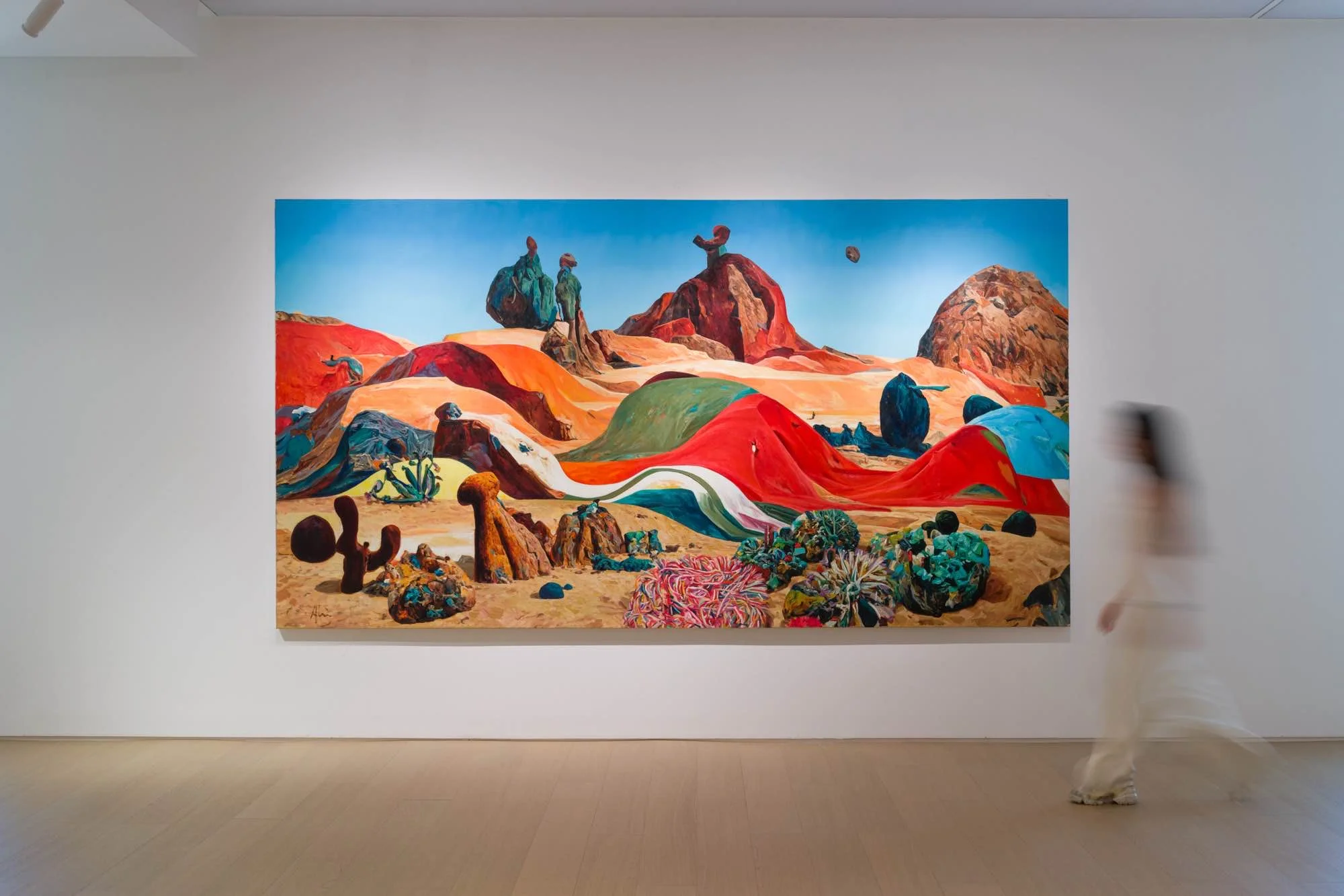 On-site photo — Group exhibition layout
